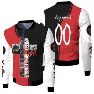 Korn All I Need Today Is Korn And A Whole Jesus Rock Band 3D Designed Allover Gift With Custom Name Number For Korn Fans Bomber Jacket