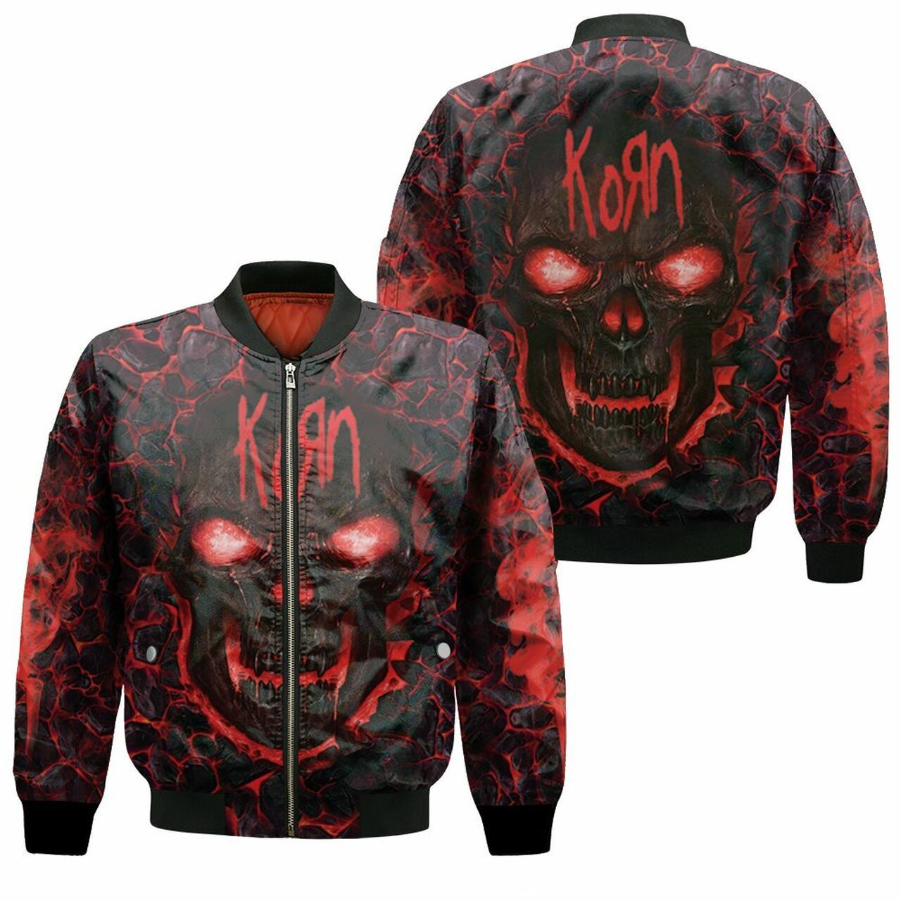 Korn Lava Skull 3D Full T Shirt Hoodie Sweater Jersey Bomber Jacket Model 3194 Bomber Jacket Korn Lava Skull 3D Full T Shirt Hoodie Sweater Jersey Bomber Jacket Model 3194 Bomber Jacket