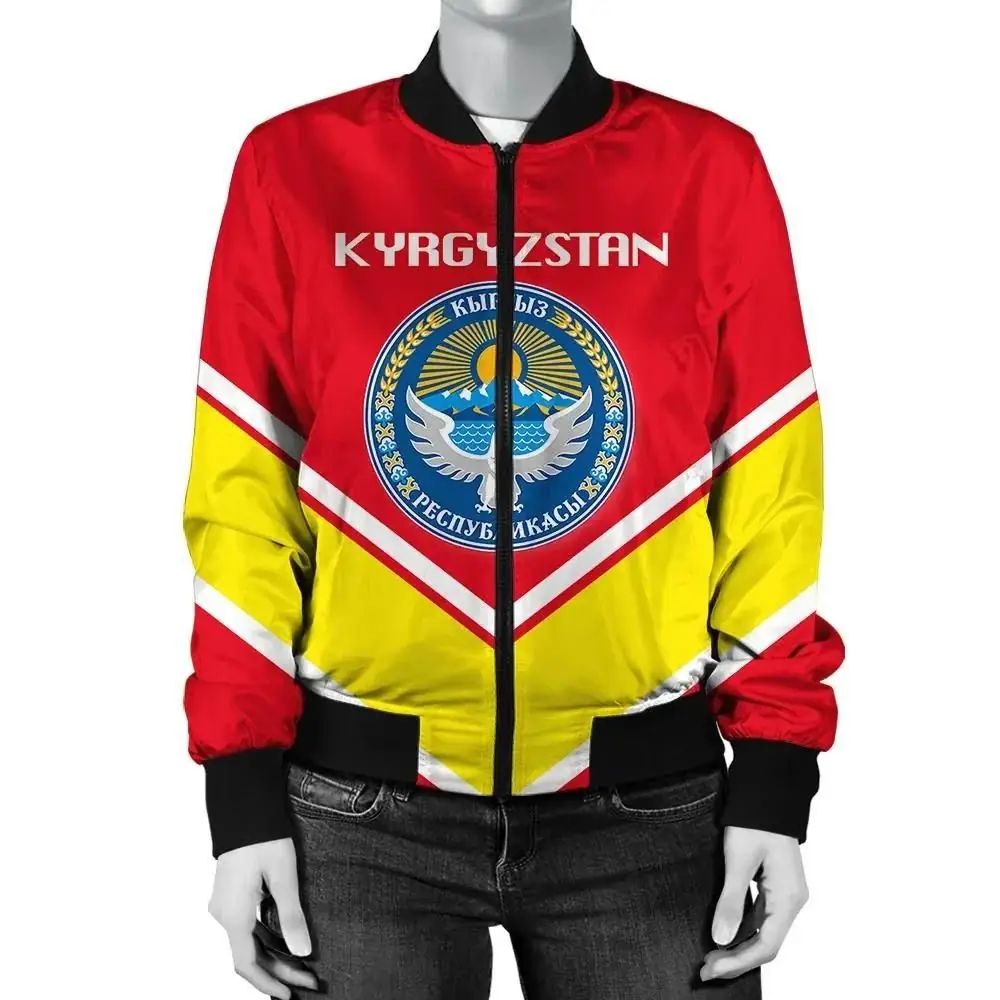 Kosovo Coat Of Arms Women Bomber Jacket Lucian Style JW5 Bomber Jacket Kosovo Coat Of Arms Women Bomber Jacket Lucian Style JW5 Bomber Jacket