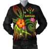 Kosrae Polynesian Men's Bomber Jacket - Legend of Kosrae (Reggae) - BN15 Bomber Jacket