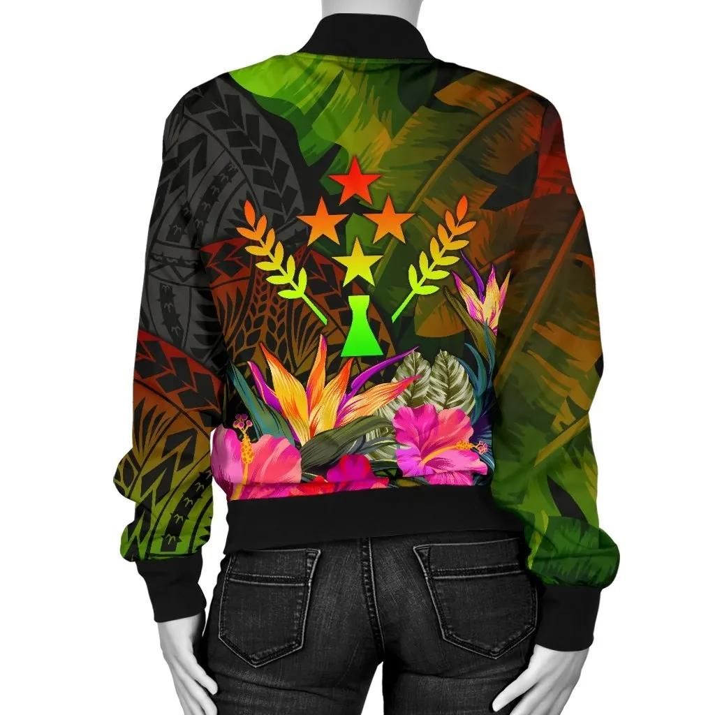 Kosrae-Polynesian-Womens-Bomber-Jacket-Hibiscus-and-Banana-Leaves-BN15-1