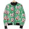Krampus Print Pattern Women Casual Bomber Jacket