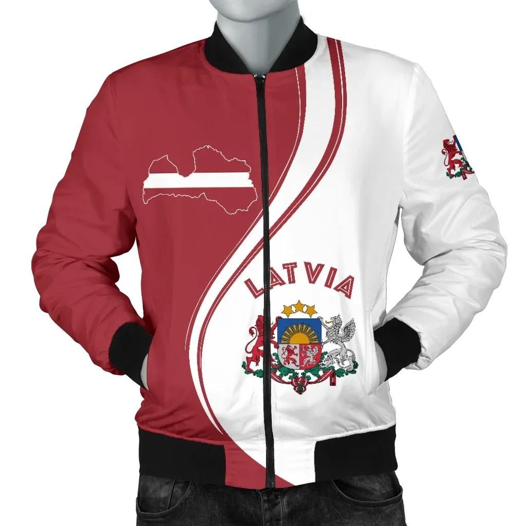 Latvia Men's Bomber Jacket - Generation K7 Bomber Jacket Latvia Men's Bomber Jacket - Generation K7 Bomber Jacket