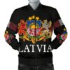 Latvia-United Men's Bomber Jacket A27 Bomber Jacket