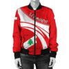 Lebanon Coat Of Arms Women Bomber Jacketticket Bomber Jacket