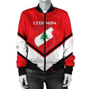 Lebanon Coat Of Arms Women Bomber Lucian J5W Bomber Jacket