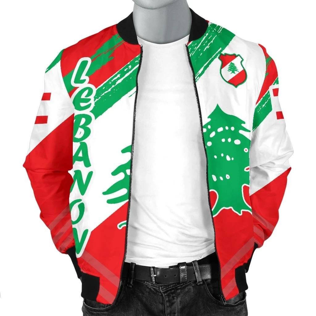 Lebanon-Mens-Bomber-Jacket-Lebanon-Flag-Polygon-Style-BN1524-Bomber-Jacket-2