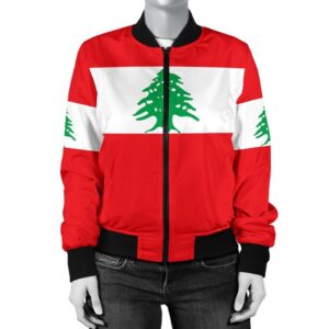 Lebanon Women's Bomber Jacket Original Flag A7 Bomber Jacket