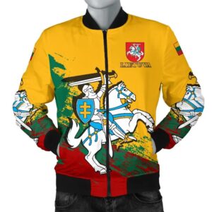 (Lietuva) Lithuania Special Men's Bomber Jacket A7 Bomber Jacket