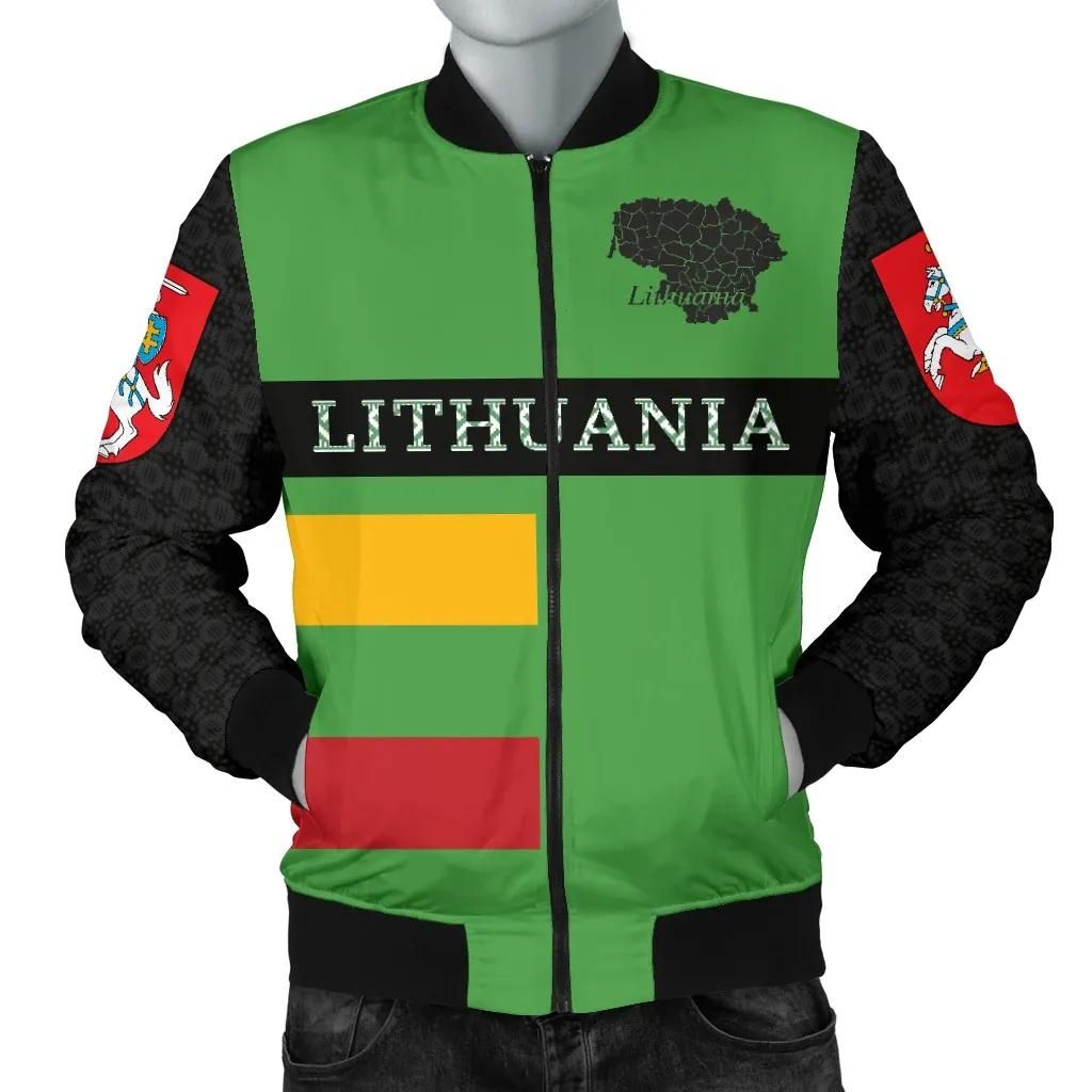 Lithuania All My Life Bomber Jacket For Men TH5 Bomber Jacket Lithuania All My Life Bomber Jacket For Men TH5 Bomber Jacket