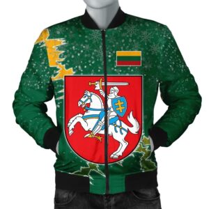 Lithuania Christmas Coat Of Arms Men Bomber Jacket X Style J78 Bomber Jacket