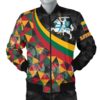 Lithuania Men's Bomber Jacket - Lithuania Coat Of Arms with Flag Color - BN18 Bomber Jacket