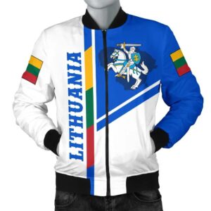 Lithuania Men's Bomber Jacket Vytis Lietuva K4 Bomber Jacket