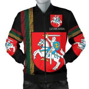 Lithuania-United Men's Bomber Jacket A27 Bomber Jacket