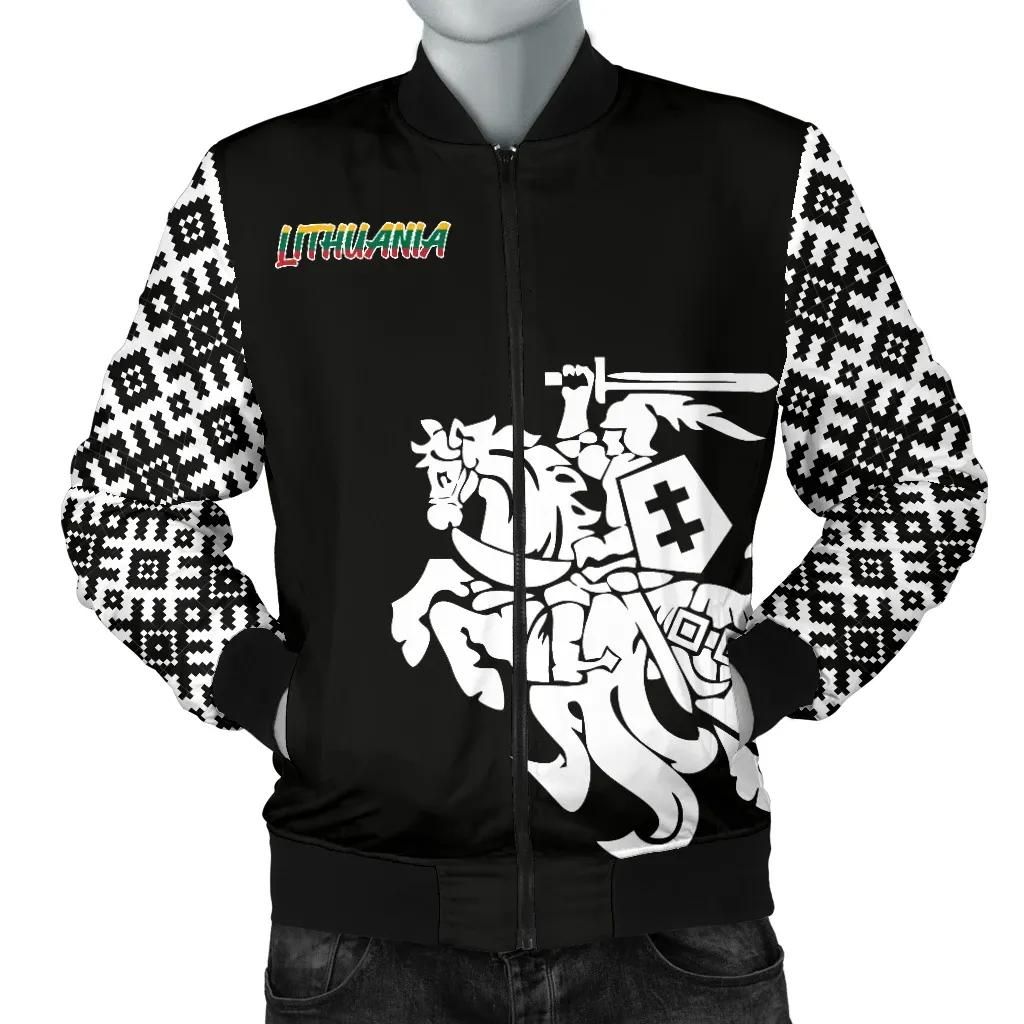 Lithuania-Vytis-Pattern-Mens-Bomber-Jacket-TH5-Bomber-Jacket-1