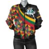 Lithuania Women's Bomber Jacket - Lithuania Coat Of Arms with Flag Color - BN18 Bomber Jacket