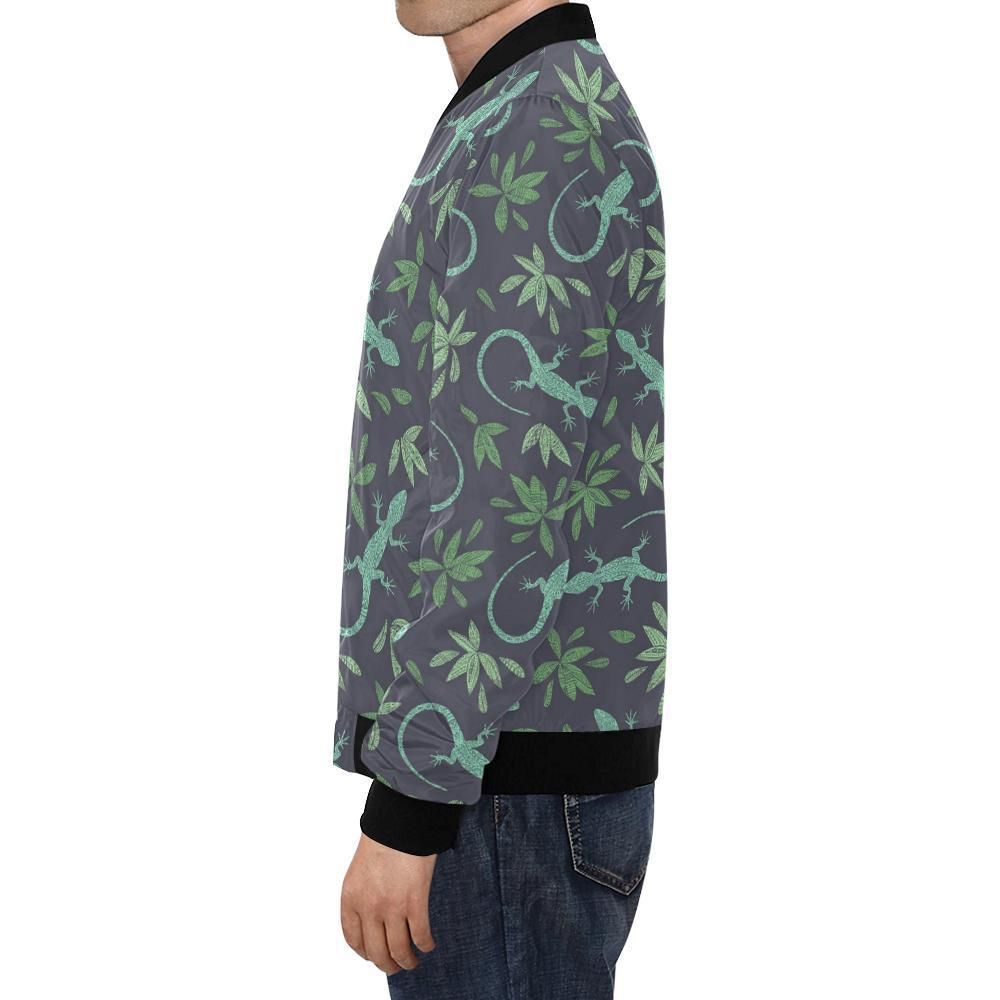 Lizard-Leaf-Pattern-Print-Mens-Bomber-Jacket-1