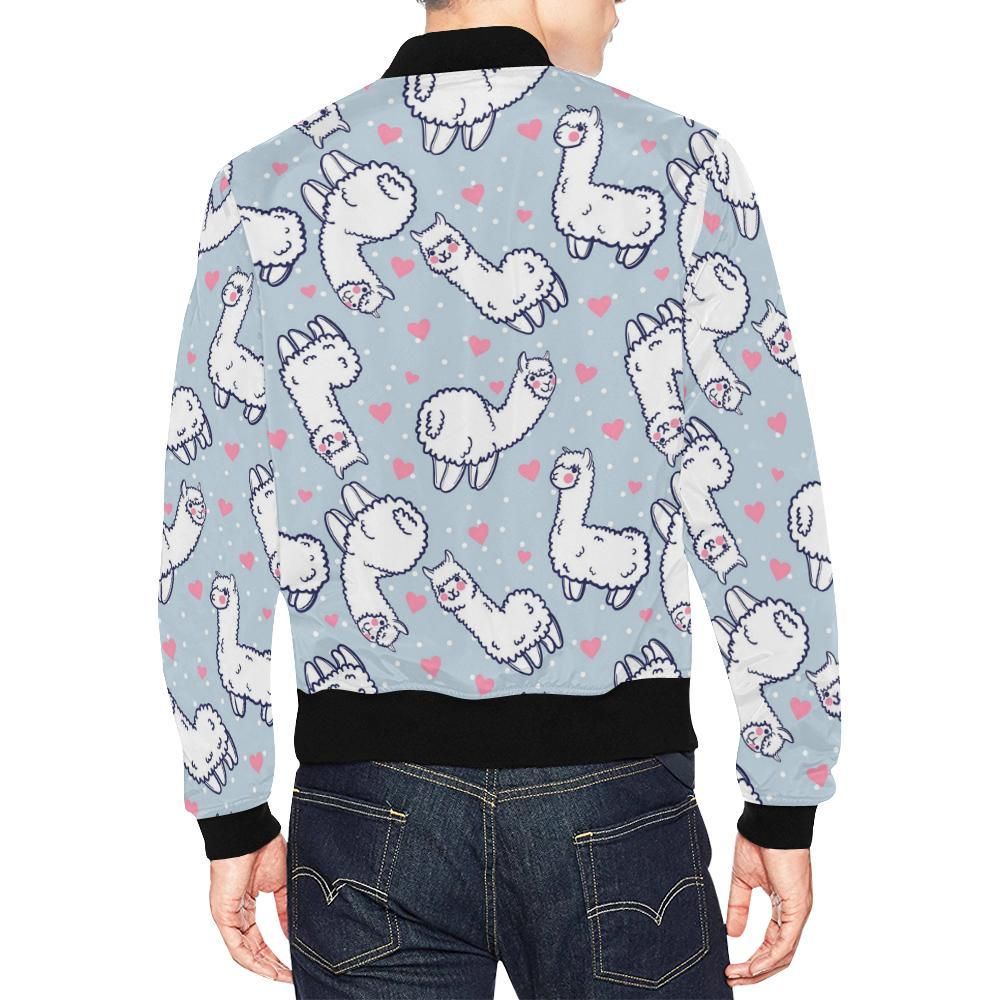 Llama-Pattern-Print-Mens-Bomber-Jacket-2