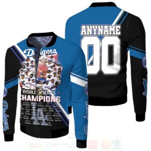 Los Angeles Dodgers 2020 World Series Champions Legends Signed Mlb Personalized 3D Bomber Jacket