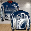 Los Angeles Rams Football Team All Over Printed Bomber Jacket