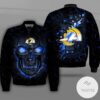 Los Angeles Rams Lava Skull Full Print Bomber Jacket