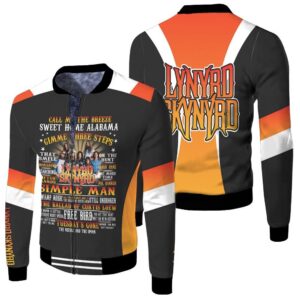 Lynyrd Skynyrd Call Me The Breeze Gimme Three Steps Famous Albums Rock Band 3D Designed Allover Gift For Lynyrd Skynyrd Fans Bomber Jacket