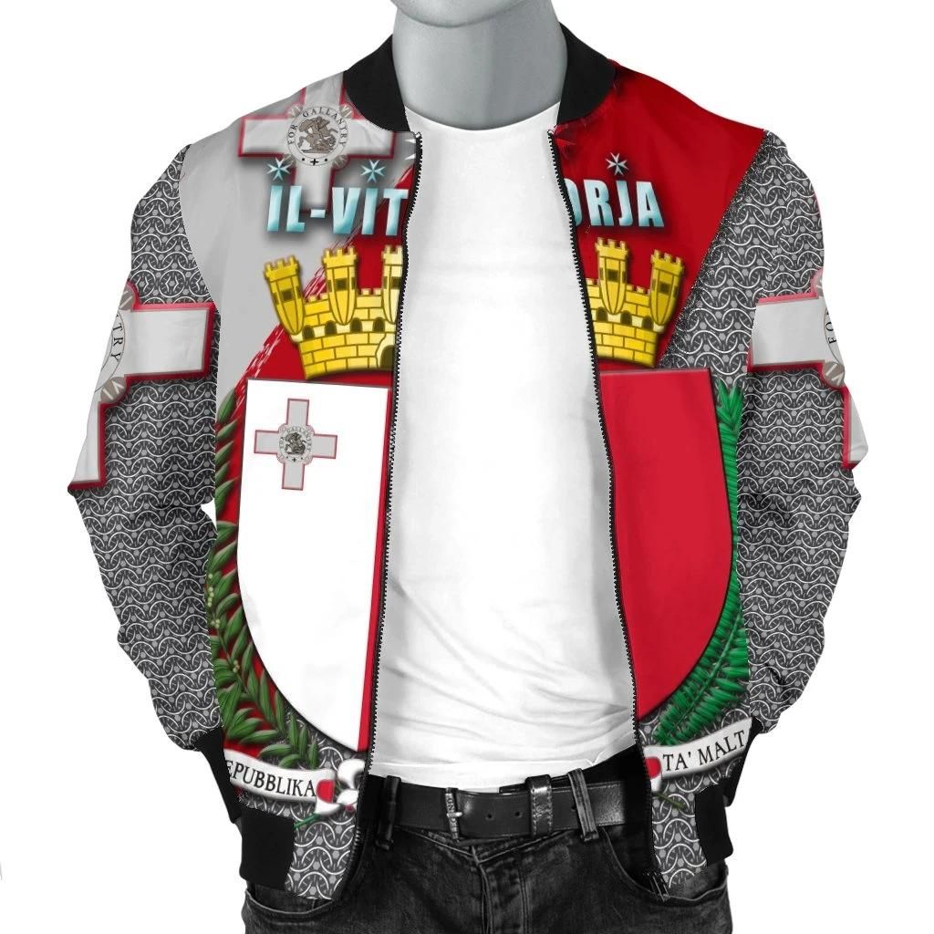 MALTA-IL-VITORJA-Mens-Bomber-Jacket-Malta-Coat-Of-Arm-BN21-Bomber-Jacket-2