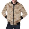 Marine Military Camouflage Camo Pattern Print Mens Bomber Jacket