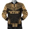 Marshall Islands Polynesian Chief Men's Bomber Jacket - Gold Version - Bn10 Bomber Jacket