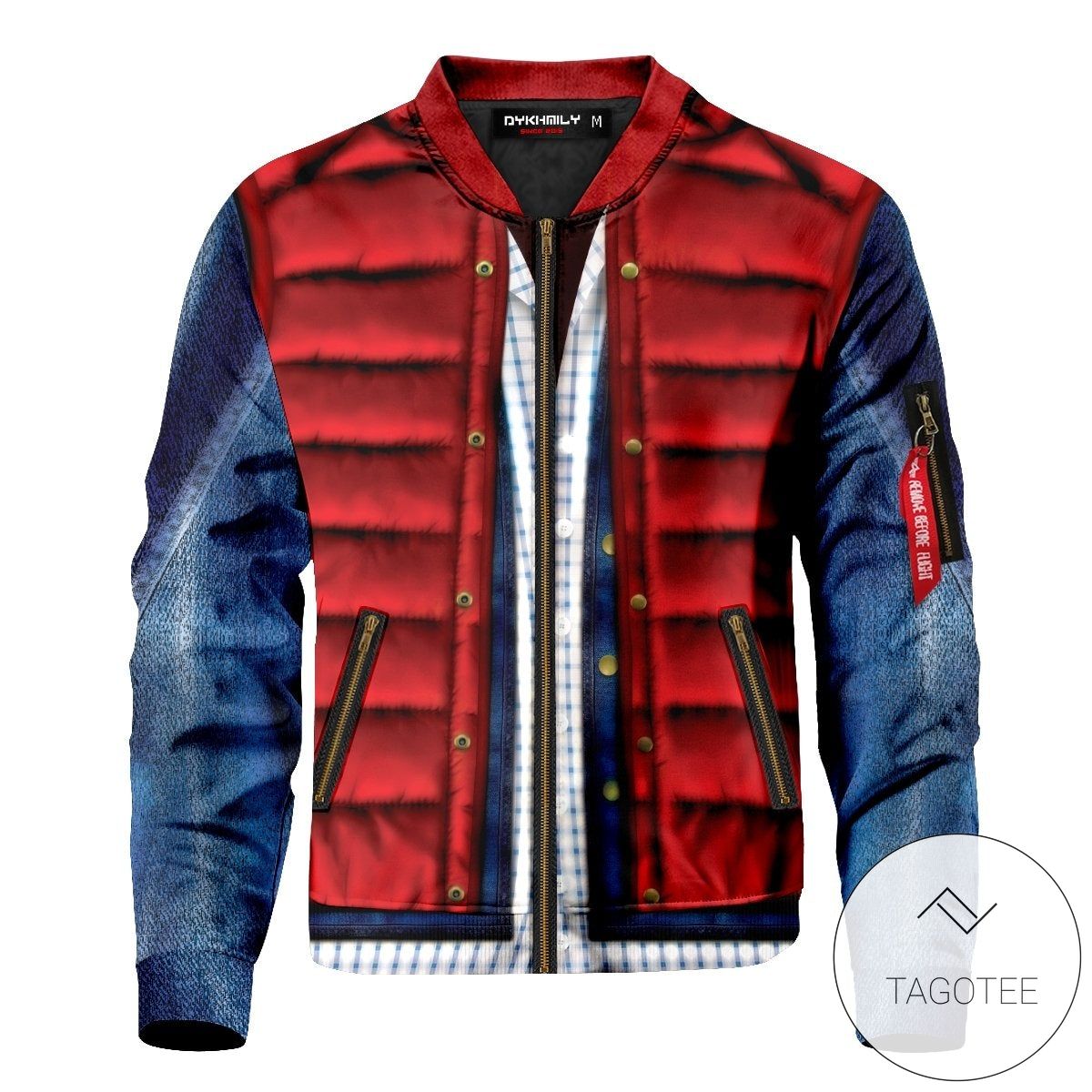 Marty Mcfly Cel Shaded Bomber Jacket 2 Marty Mcfly Cel Shaded Bomber Jacket 2