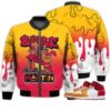Match Kicks Tees JD 1 Mid Picnic - Martin Bebe's Kids 90s Melanin - Mid Picnic 1s Gifts Unisex Matching 3D Bomber Jacket