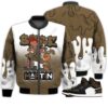 Match Kicks Tees JD 1 Mid SE Olive Toe - Martin Bebe's Kids 90s Melanin - Mid SE Olive Toe 1s Gifts Unisex Matching 3D Bomber Jacket