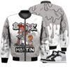Match Kicks Tees JD 1 Retro High OG Stage Haze - Martin Bebe's Kids 90s Melanin - Stage Haze 1s Gifts Unisex Matching 3D Bomber Jacket