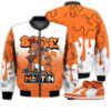 Match Kicks Tees JD 1 Retro High OG Starfish - Martin Bebe's Kids 90s Melanin - High OG Starfish 1s Gifts Unisex Matching 3D Bomber Jacket