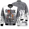Match Kicks Tees JD 1 Retro High OG Stealth - Martin Bebe's Kids 90s Melanin - High OG Stealth 1s Gifts Unisex Matching 3D Bomber Jacket