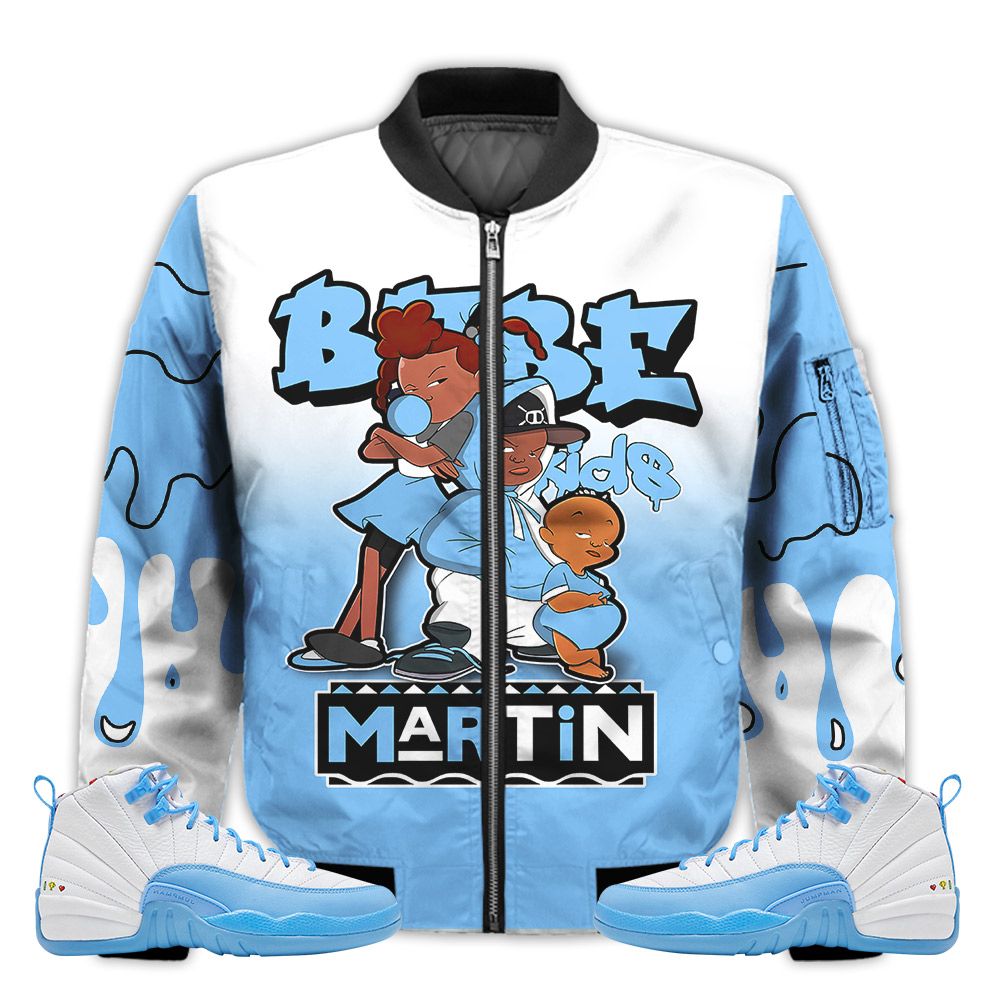 Match-Kicks-Tees-JD-12-Retro-Emoji-Martin-Bebes-Kids-90s-Melanin-Emoji-12s-Gifts-Unisex-Matching-3D-Bomber-Jacket-1