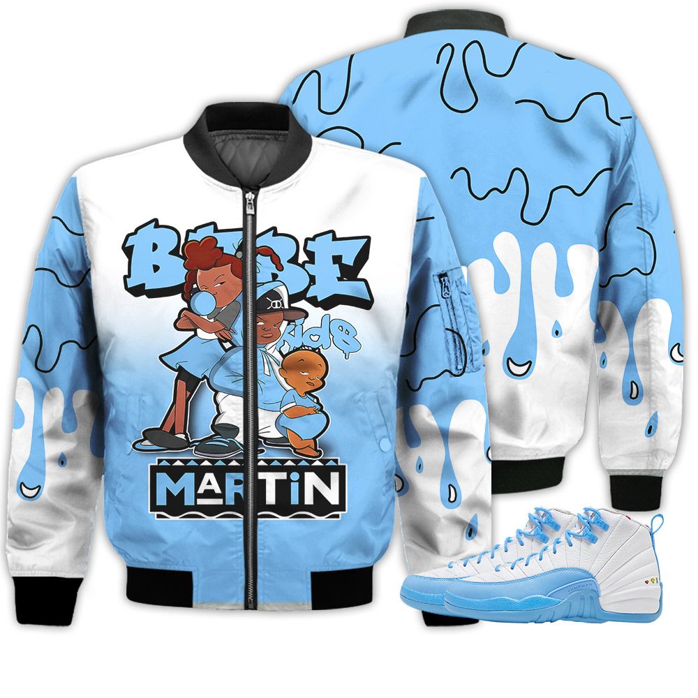 Match Kicks Tees JD 12 Retro Emoji - Martin Bebe's Kids 90s Melanin - Emoji 12s Gifts Unisex Matching 3D Bomber Jacket Match Kicks Tees JD 12 Retro Emoji - Martin Bebe's Kids 90s Melanin - Emoji 12s Gifts Unisex Matching 3D Bomber Jacket