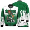 Match Kicks Tees JD 13 Retro Lucky Green - Martin Bebe's Kids 90s Melanin - Lucky Green 13s Gifts Unisex Matching 3D Bomber Jacket
