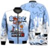 Match Kicks Tees JD 6 University Blue - Martin Bebe's Kids 90s Melanin - University Blue 6s Gifts Unisex Matching 3D Bomber Jacket