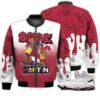 Match Kicks Tees JD 7 Retro Cardinal - Martin Bebe's Kids 90s Melanin - Cardinal 7s Gifts Unisex Matching 3D Bomber Jacket