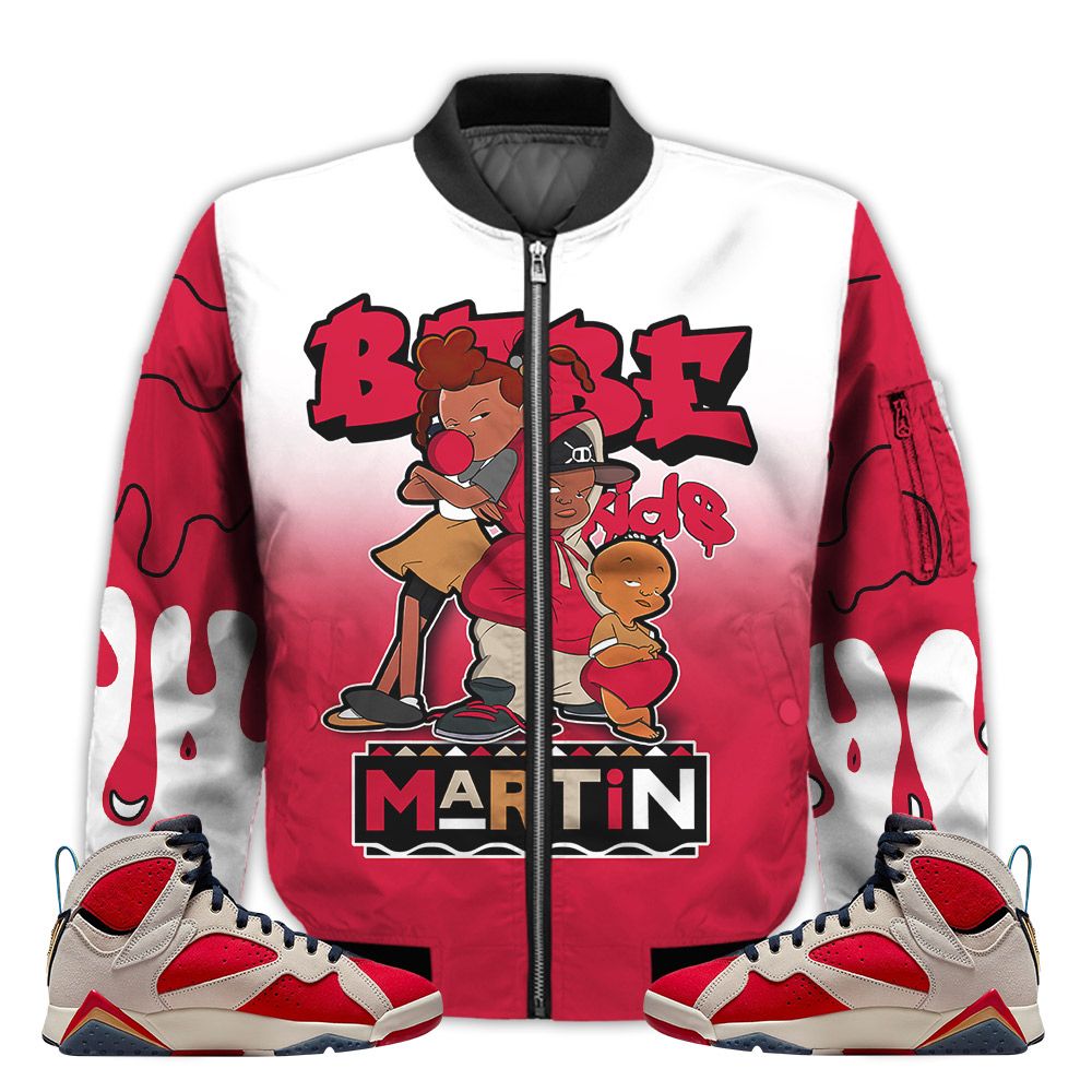 Match-Kicks-Tees-JD-7-Trophy-Room-Martin-Bebes-Kids-90s-Melanin-Trophy-Room-7s-Gifts-Unisex-Matching-3D-Bomber-Jacket-1