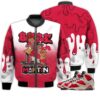 Match Kicks Tees JD 7 Trophy Room - Martin Bebe's Kids 90s Melanin - Trophy Room 7s Gifts Unisex Matching 3D Bomber Jacket