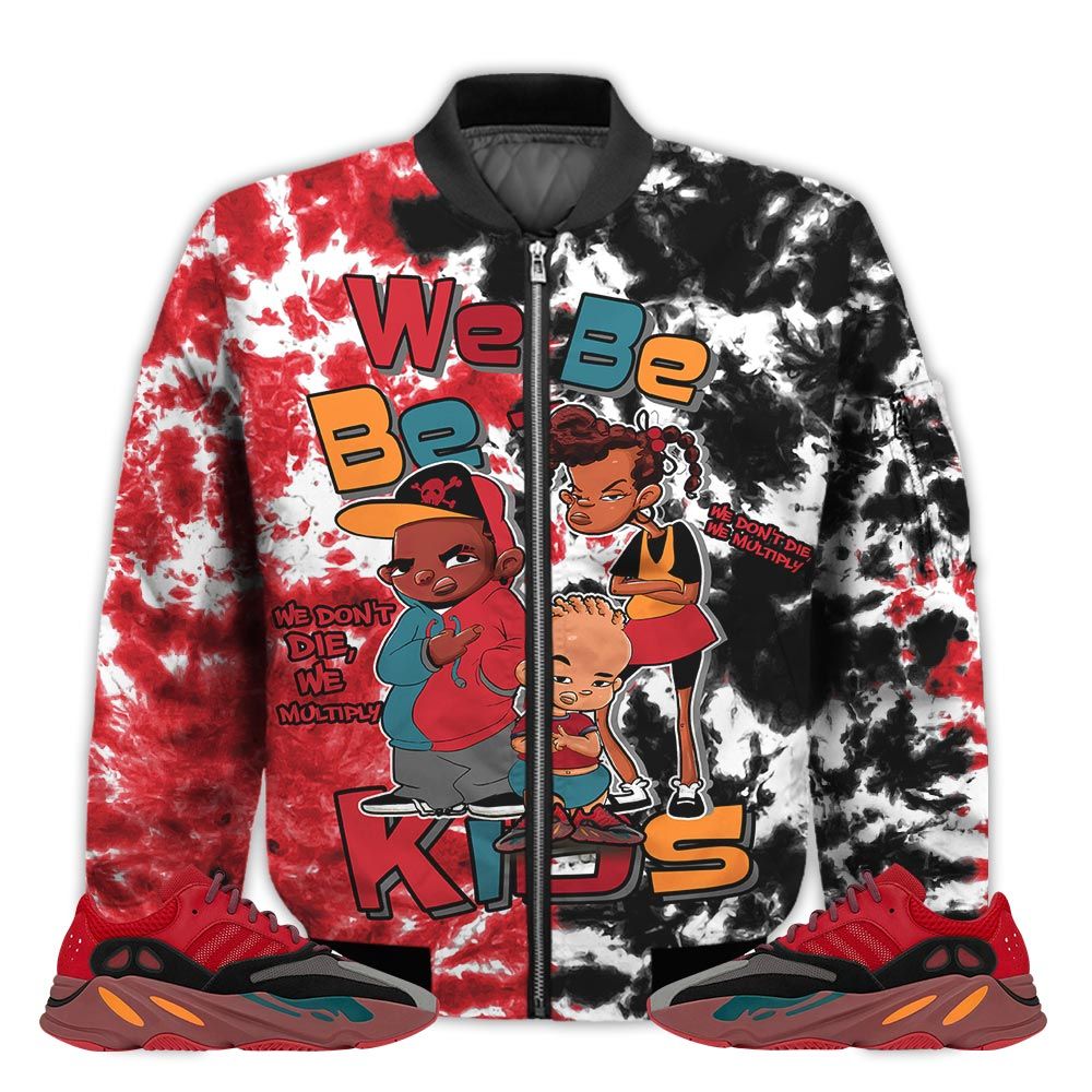 Match-My-Kids-Shirt-Yz-Boost-700-Hi-Res-Red-We-Bay-Bay-Kids-90s-Melanin-Tiedye-Hi-Res-Red-700s-Gifts-Unisex-Matching-3D-Bomber-Jacket-1