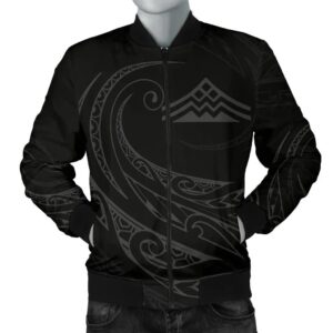 Mauna Kea Polynesian Men√¢‚Ǩ‚Ñ¢s Bomber Jacket - Gray - Frida Style - AH J9 Bomber Jacket