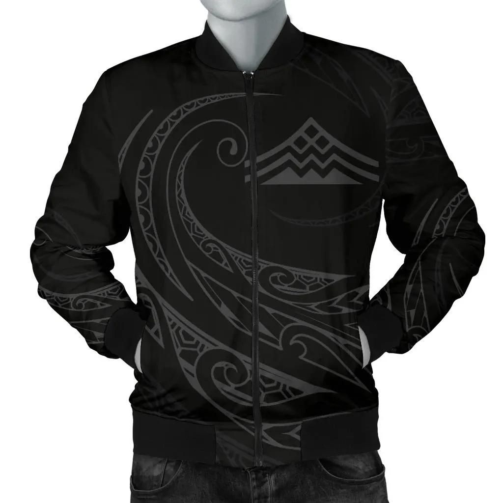 Mauna Kea Polynesian Men√¢‚Ǩ‚Ñ¢s Bomber Jacket - Gray - Frida Style - AH J9 Bomber Jacket Mauna Kea Polynesian Men√¢‚Ǩ‚Ñ¢s Bomber Jacket - Gray - Frida Style - AH J9 Bomber Jacket