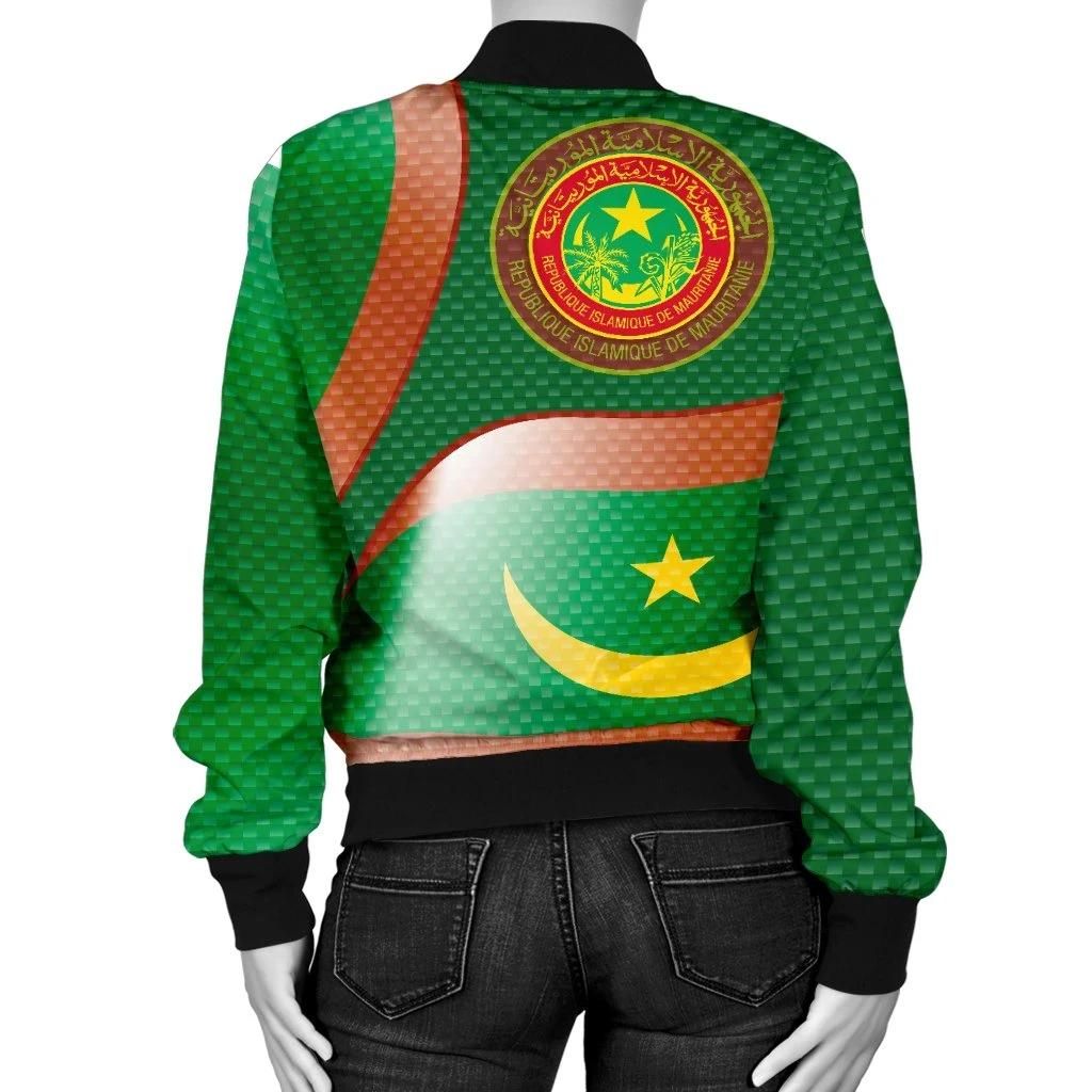 Mauritania-Womens-Bomber-Jacket-Mauritania-Flag-and-Coat-Of-Arms-BN18-Bomber-Jacket-1