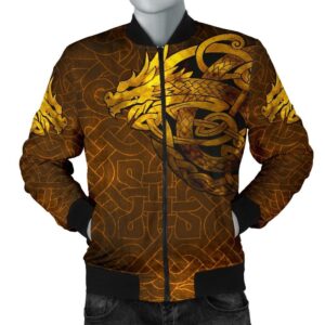 Men's Bomber Jacket - Celtic Dragon Tattoo A27 Bomber Jacket