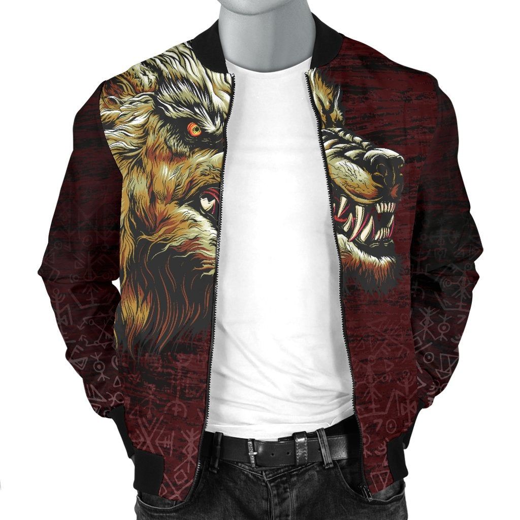 Mens-Bomber-Jacket-Fenrir-On-The-Blood-Moon-Background-A27-Bomber-Jacket-2