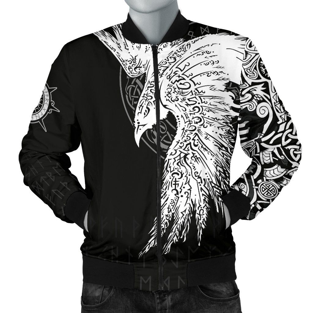 Men's Bomber Jacket Mystical Raven Tattoo Special A31 Bomber Jacket Men's Bomber Jacket Mystical Raven Tattoo Special A31 Bomber Jacket