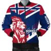 Men's Bomber Jacket - Norway Lion Flag A30 Bomber Jacket
